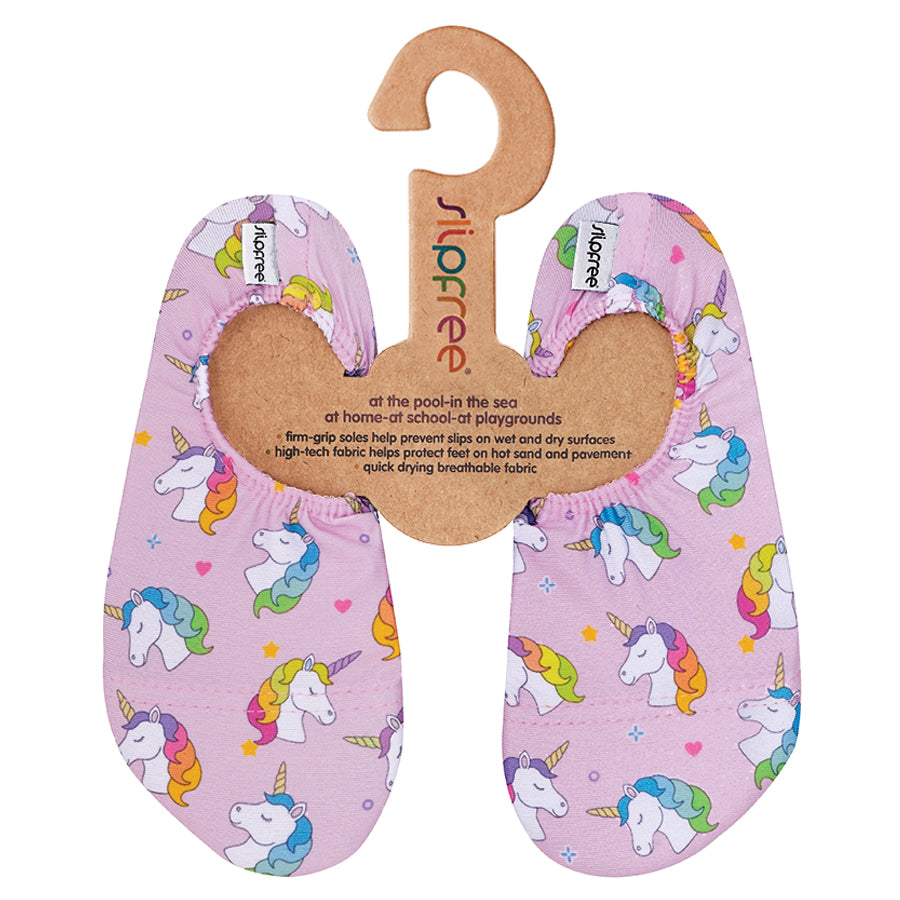 Slipfree Sofie Pink Unicorn Swim Shoes