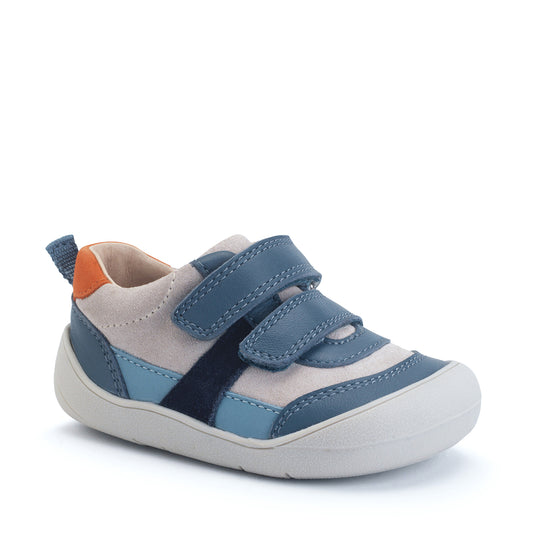 Start-Rite Duel Denim Blue Multi Leather first walkers