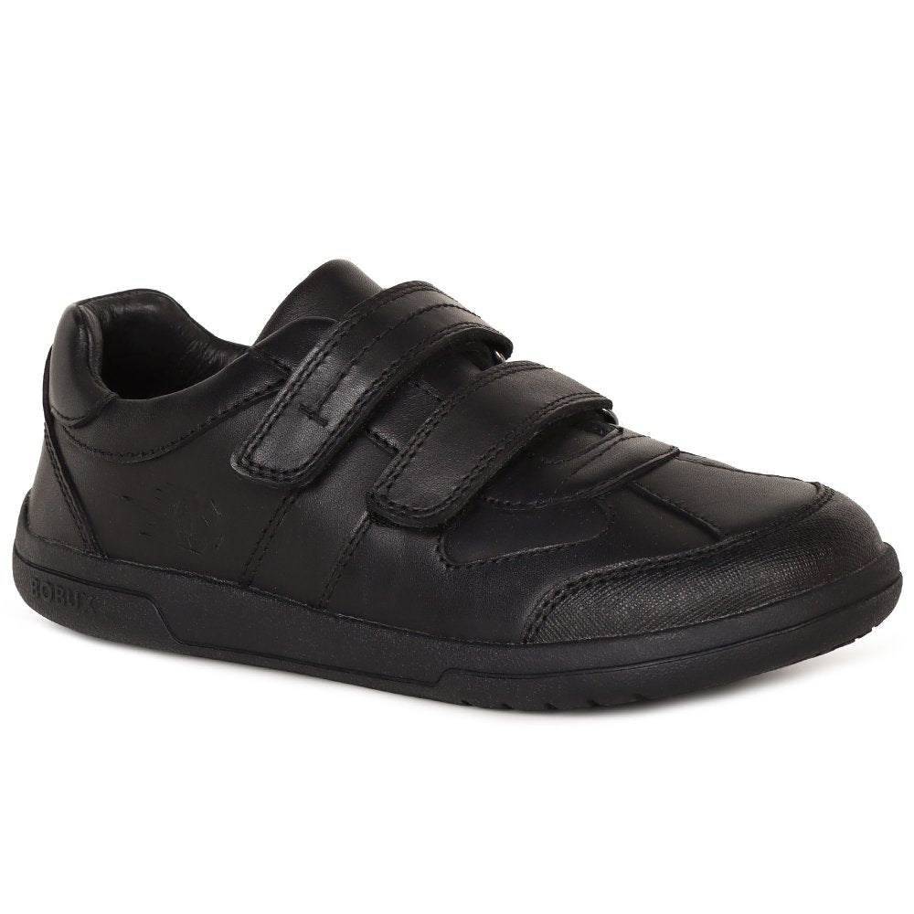 Bobux Tagger Boys School Shoes - Black Leather