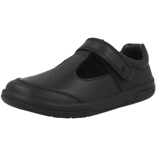 Bobux Bubbles Girls School Shoes - Black Leather