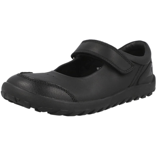 Bobux Hula Girls School Shoes - Black Leather