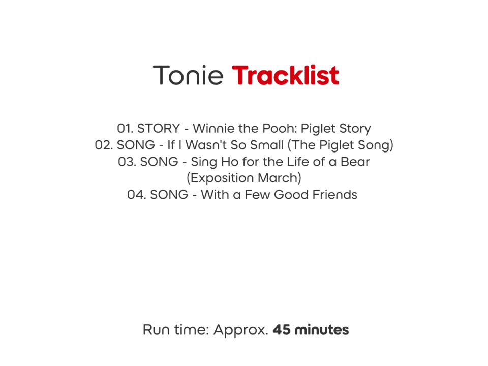 Tonies Adventure: Piglets Big Move - Piglet