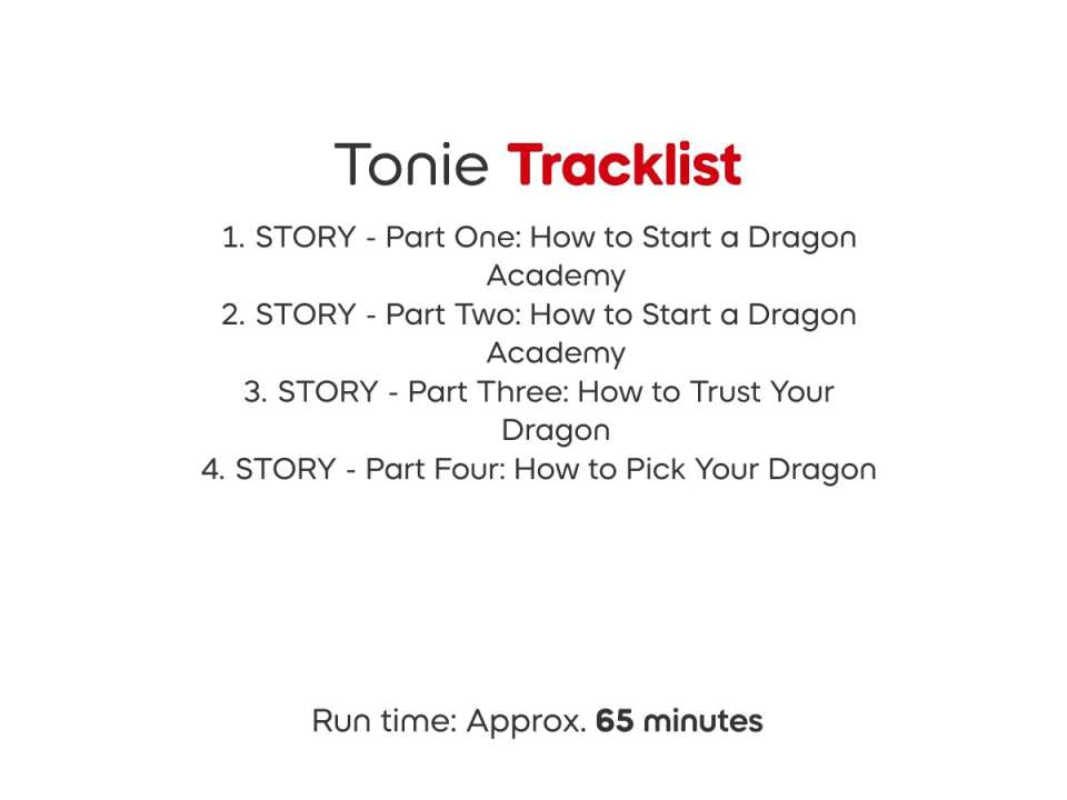 Tonies Audio Play: How to Train Your Dragon - Toothless
