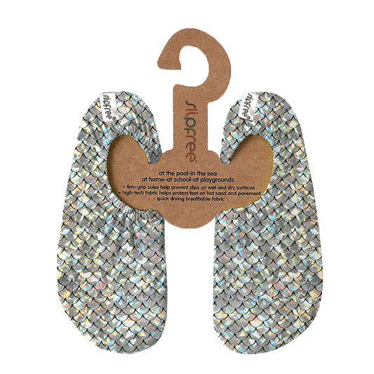 Slipfree Silver Flakes Foil Swim Shoes