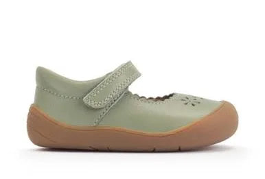 Start Rite Eva -Dusky Green Leather Flowers