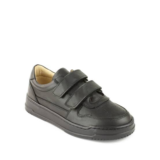 Petasil Harold 2 Black Leather School Shoes