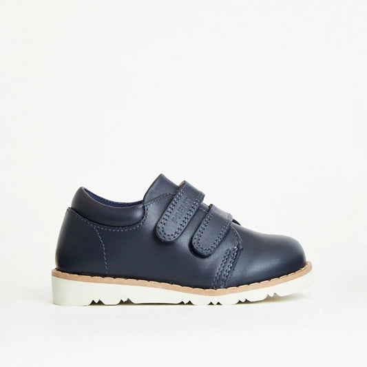 Prenta Comet Navy Leather Kids Shoes