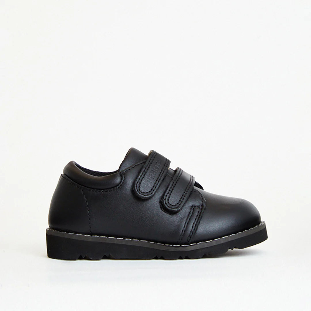 Prenta Comet Black Leather Kids Shoes