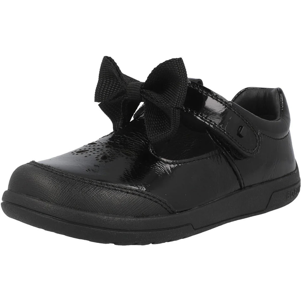 Bobux Bubbles Girls School Shoes - Black Patent Leather